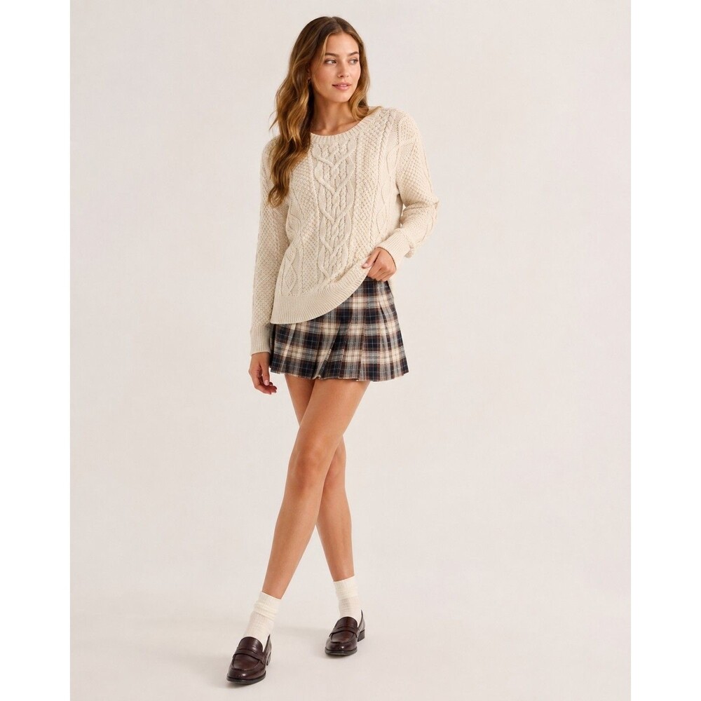 Quiet Luxury Cream Merino Wool Turtleneck Sweater Banana Republic Women’s S